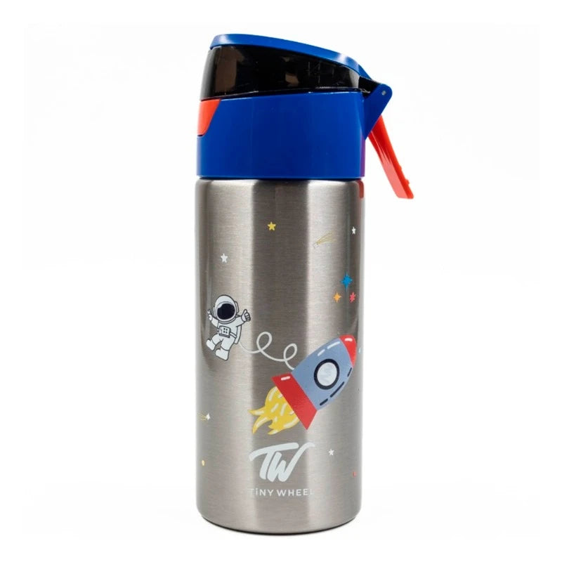 تايني ويل زمزمية فضي 400 مل أدوات مدرسية Tiny Wheel