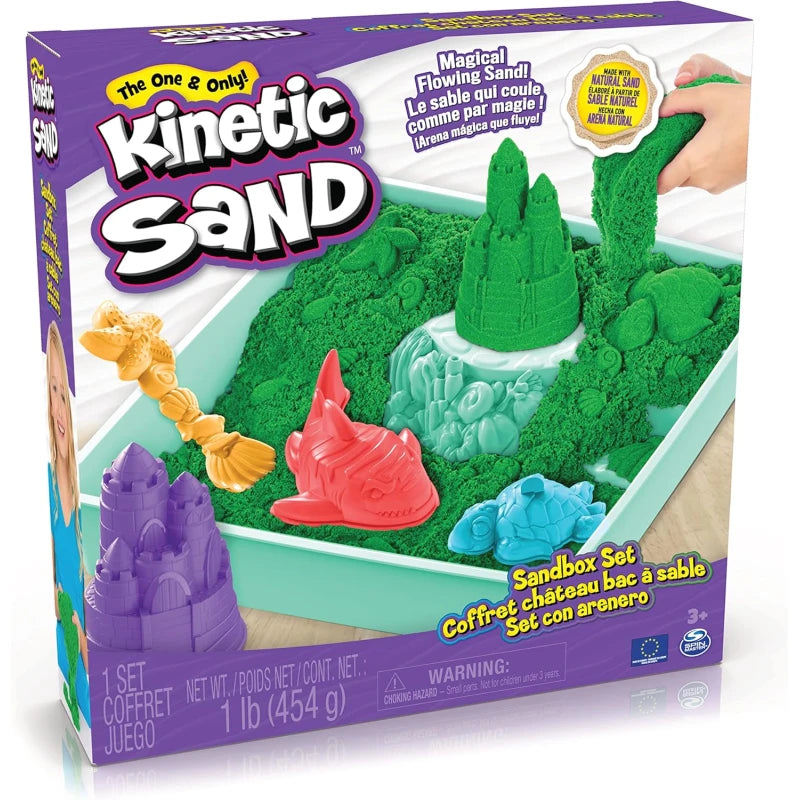 كينتيك ساند صندوق رمل القلعة ٤٥٤ غرام تشكيل الرمل Kinetic SAND