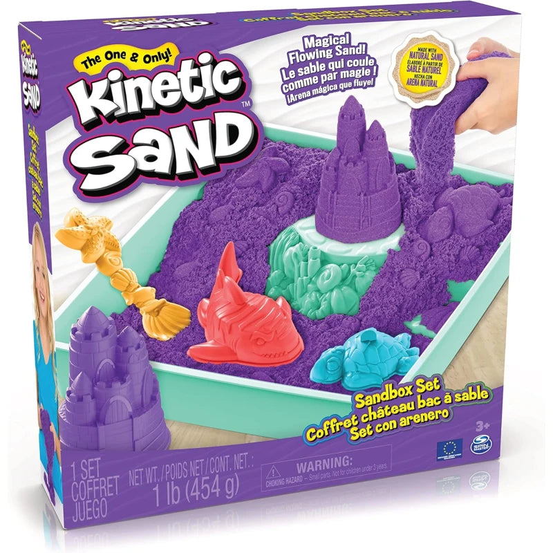كينتيك ساند صندوق رمل القلعة ٤٥٤ غرام تشكيل الرمل Kinetic SAND