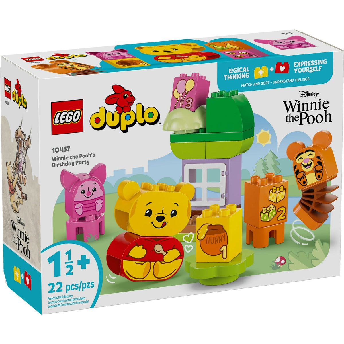 ليجو10457 دبلو حفلة عيد ميلاد وينى الدبدوب مكعبات التركيب LEGO