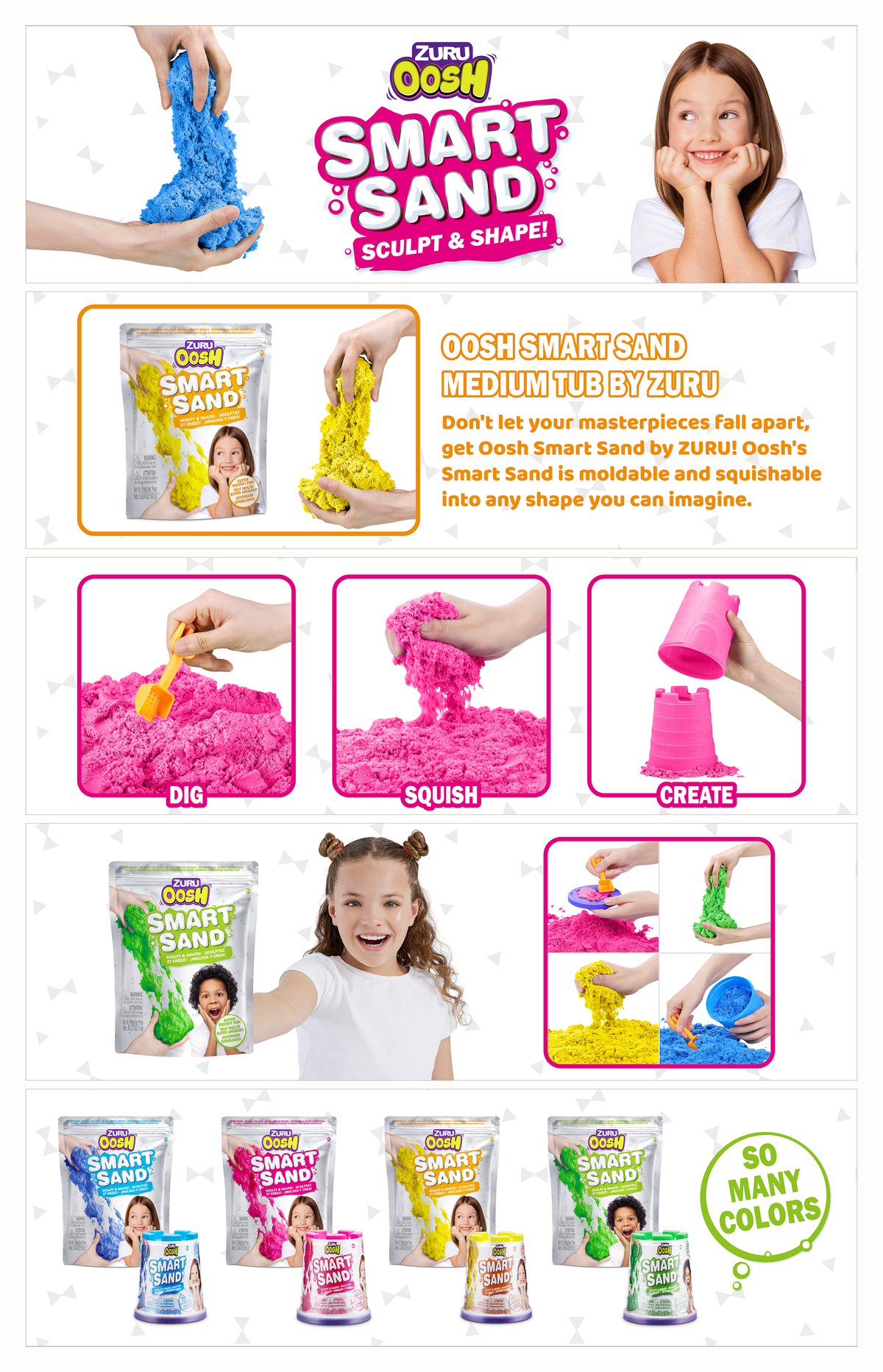 زورو الرمال الحركية 1000 جرام الوان متنوعه تشكيل الرمل Zuru