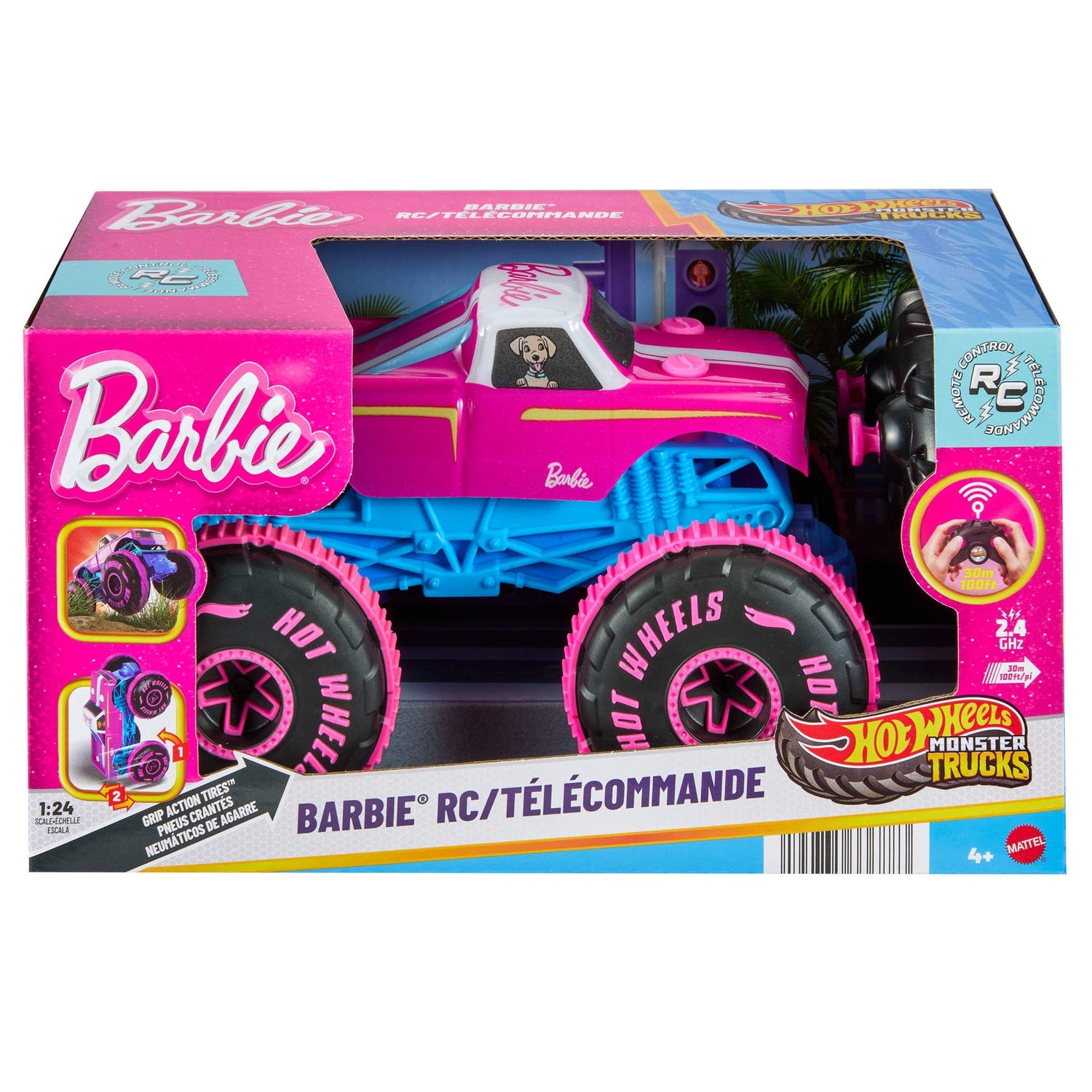 هوت ويلز سيارة باربي مونستر تراكس السيارات ريموت كنترول HotWheels