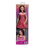 باربي دمية فاشونيستا بفستان وردي دمى الشخصيات Barbie