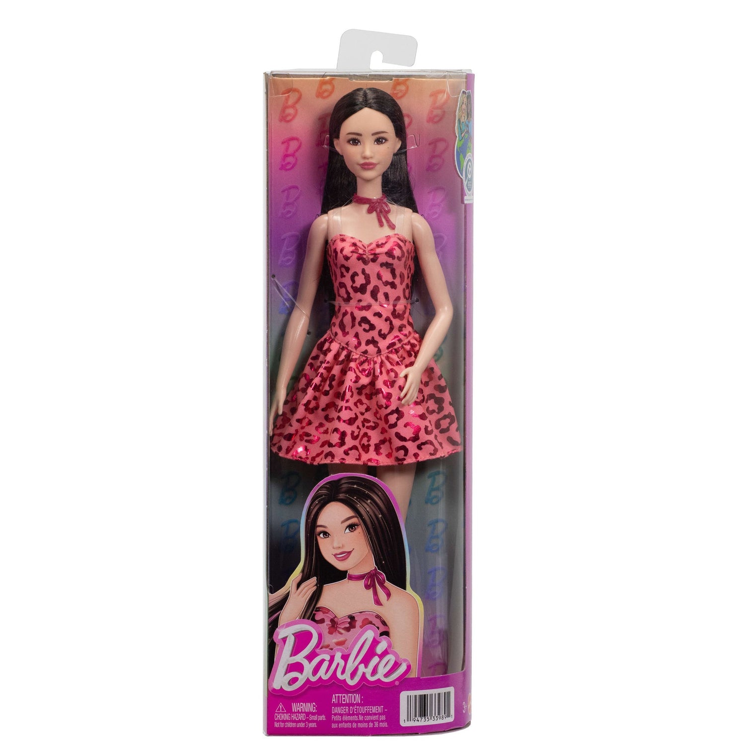 باربي دمية فاشونيستا بفستان وردي دمى الشخصيات Barbie