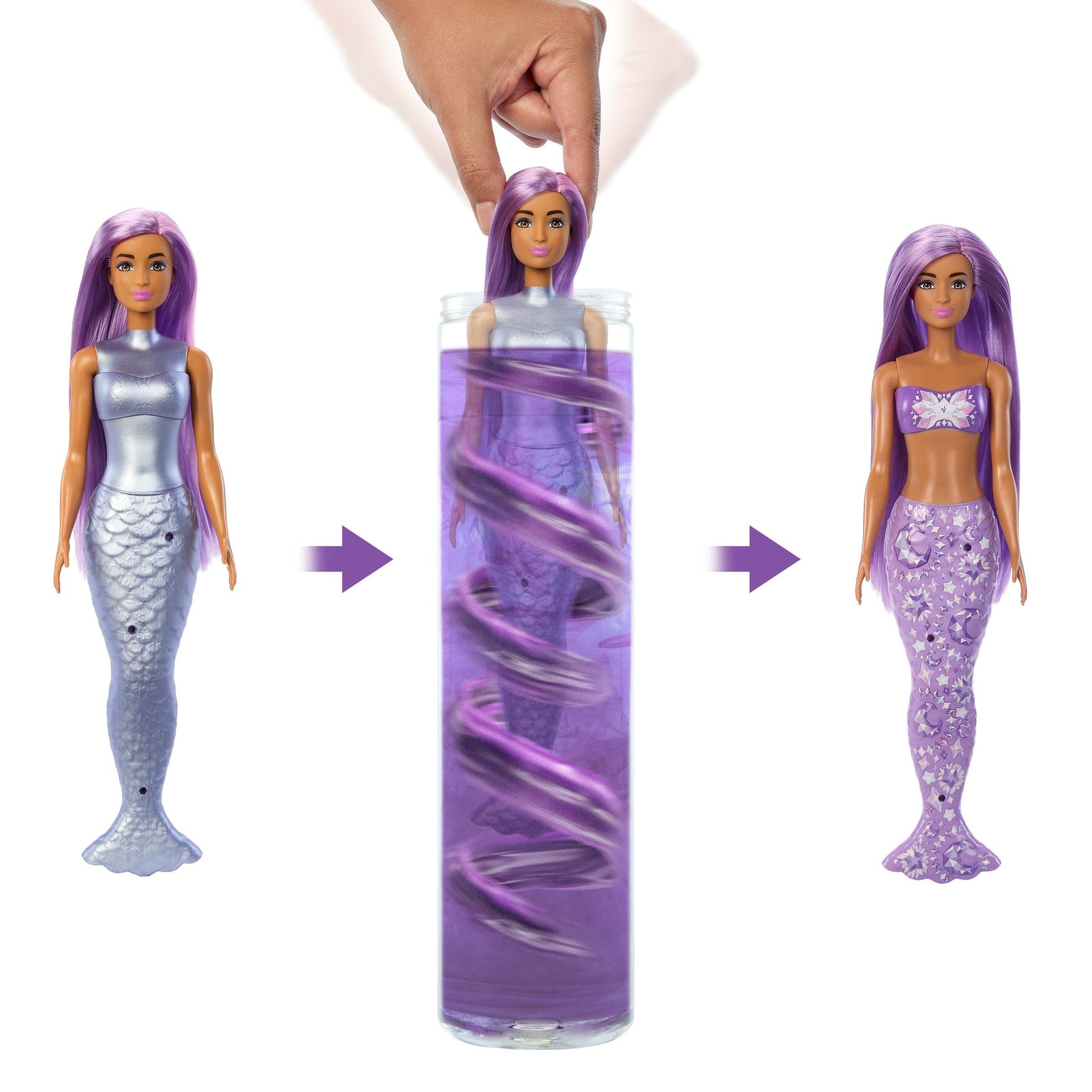 باربي كولور ريفيل حورية البحر متنوعة دمية مع اكسسوارات Barbie