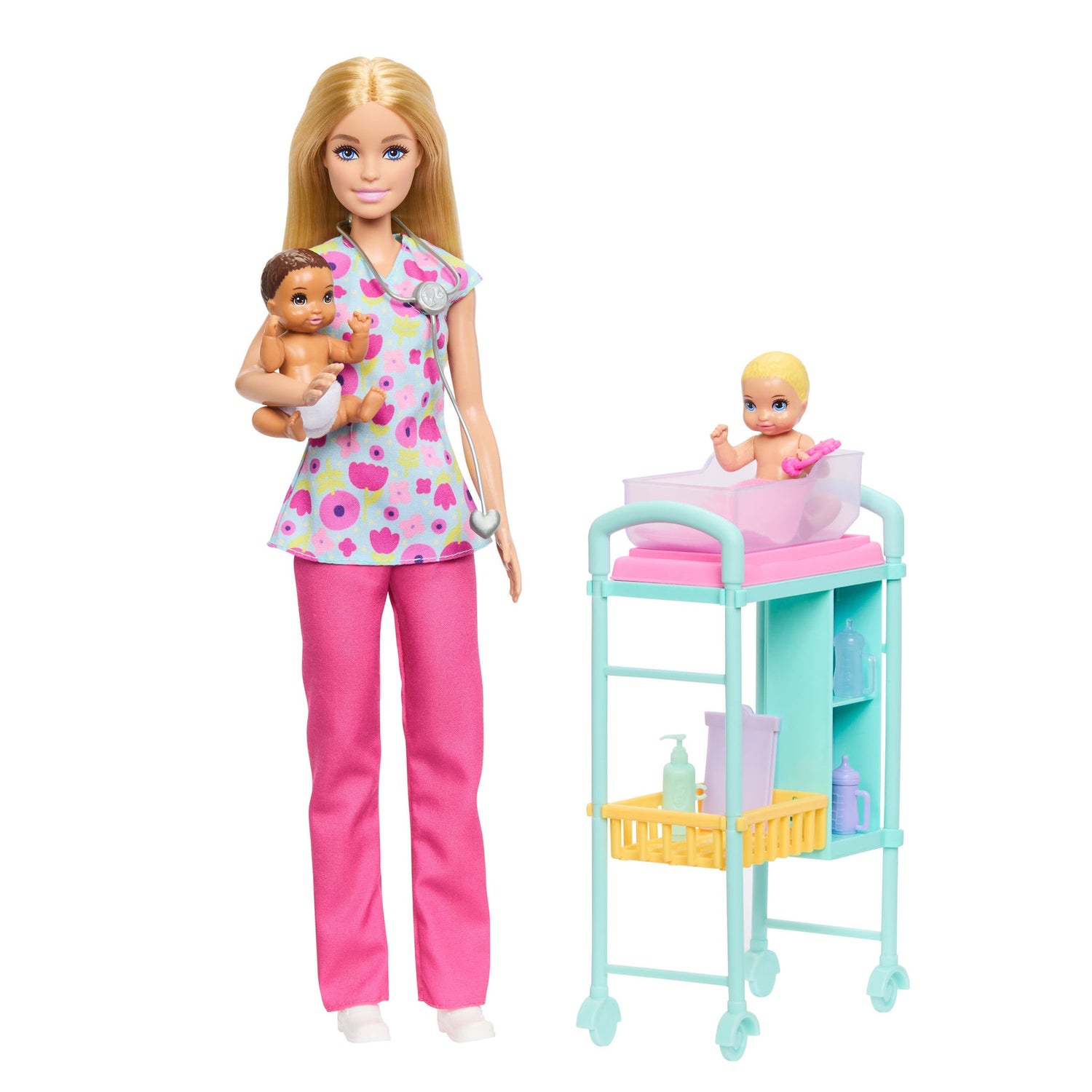 باربي دمية طبيبة الأطفال دمية مع اكسسوارات Barbie