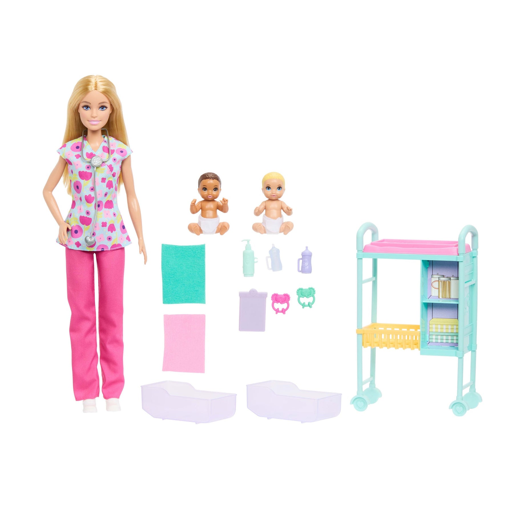 باربي دمية طبيبة الأطفال دمية مع اكسسوارات Barbie