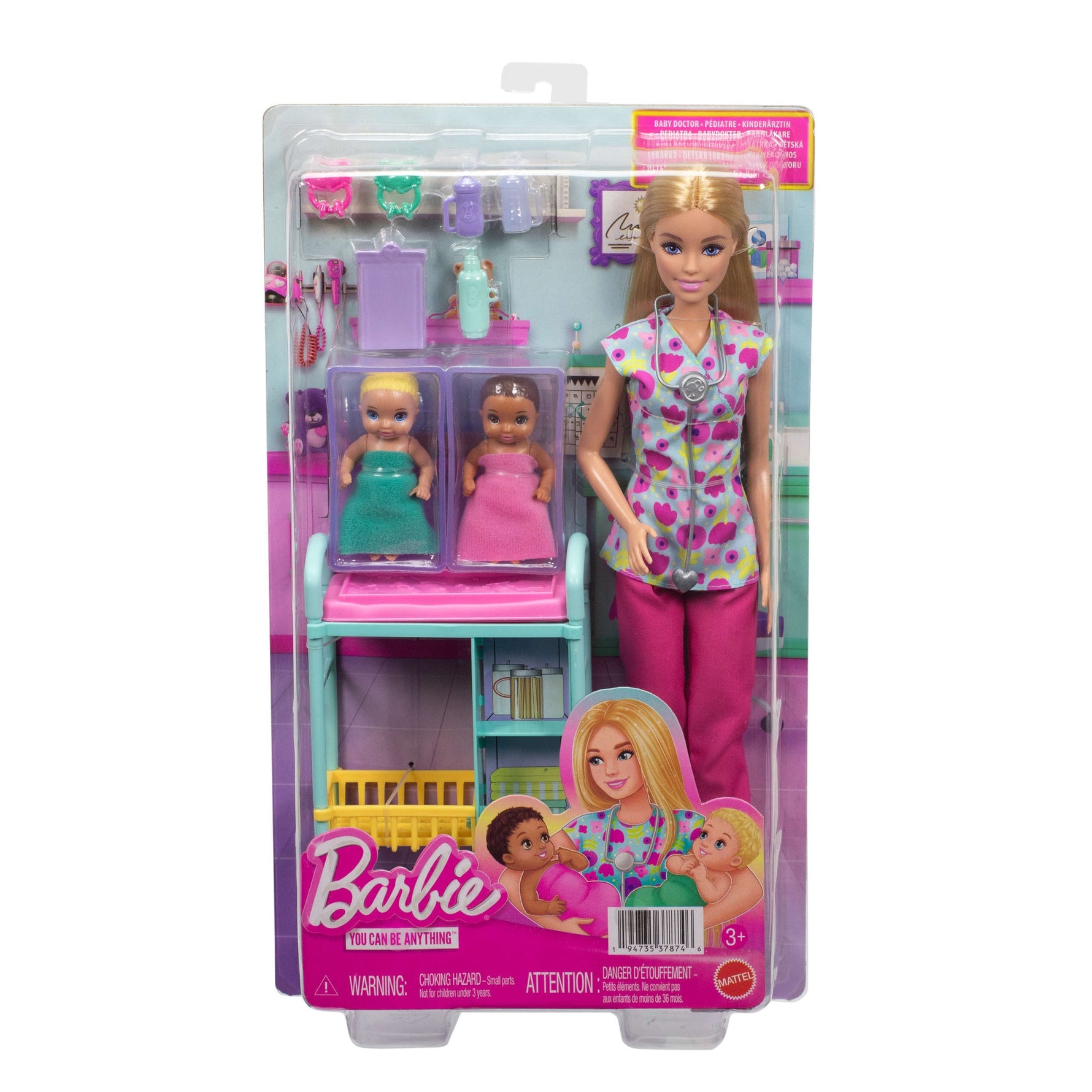 باربي دمية طبيبة الأطفال دمية مع اكسسوارات Barbie