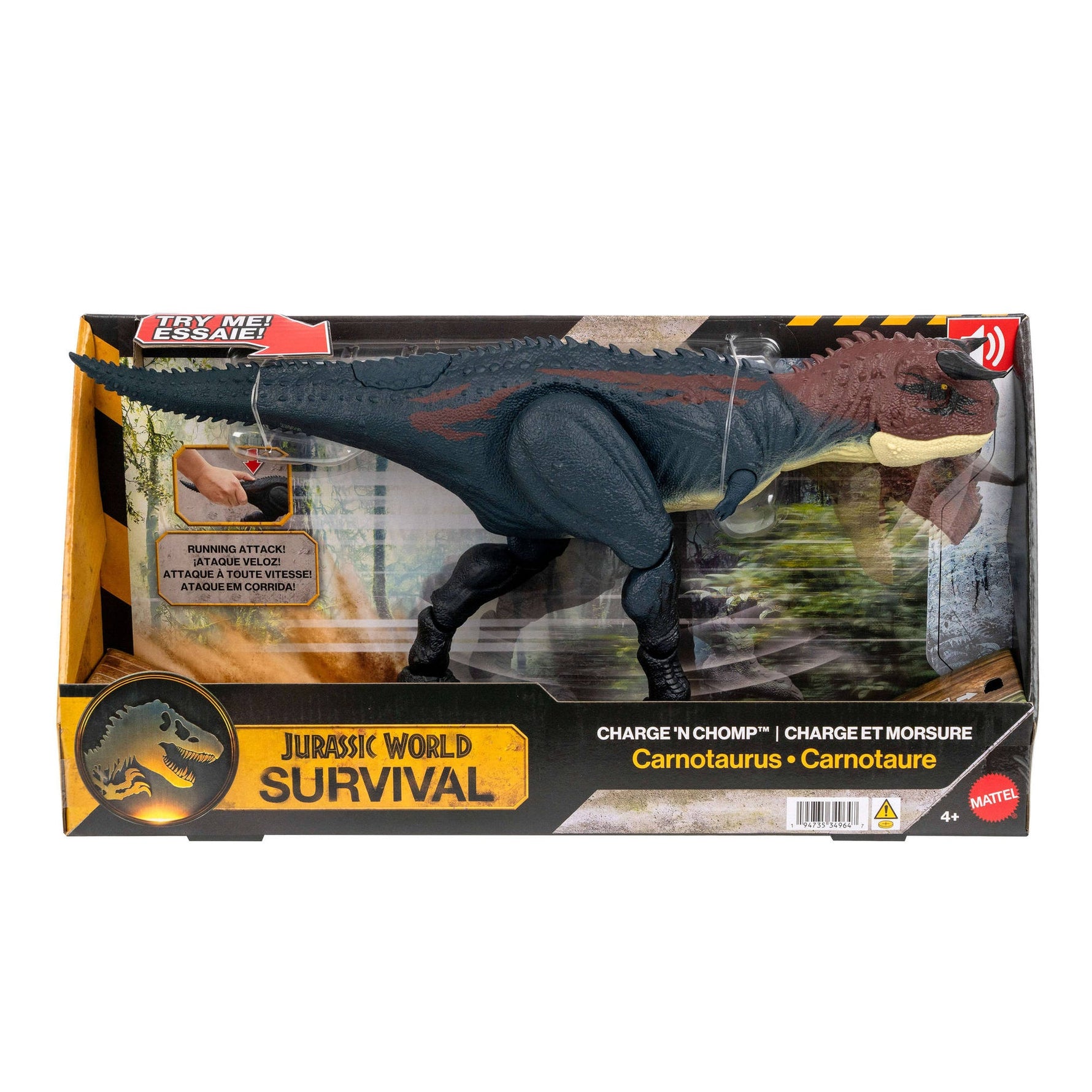 جوراسيك وورلد ديناصور كارنوتوروس تشارج إن تشومب مجسمات الحيوانات Jurassic World