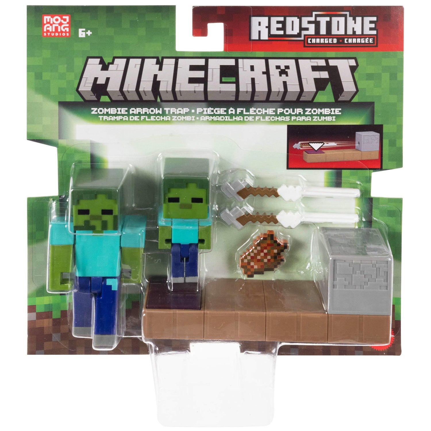 ماينكرافت مجسم زومبي ريدستون مجسمات الشخصيات Minecraft