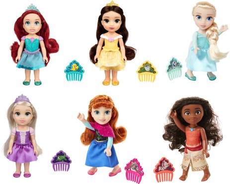 ديزني دمية أميرات ديزني 15 سم اشكال متنوعة دمية مع اكسسوارات Disney