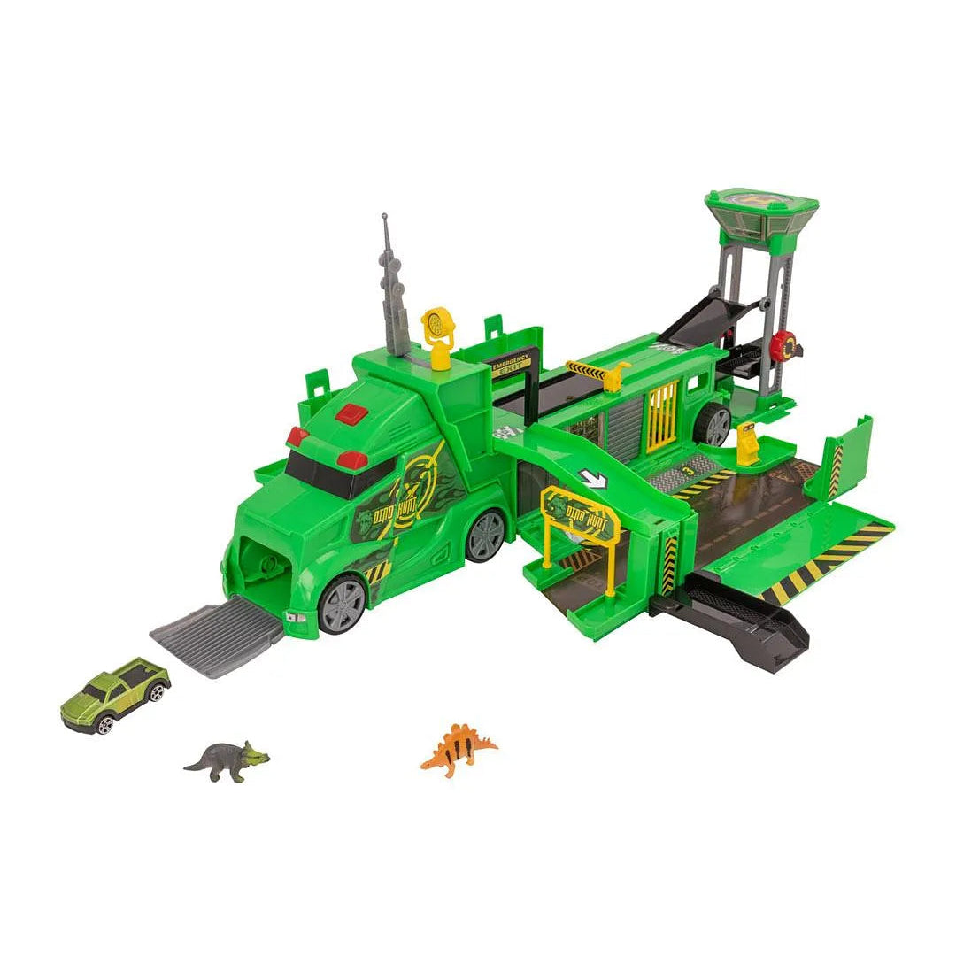 تيمسترز شاحنة القيادة لصيد الديناصورات ناقلة سيارات Teamsterz