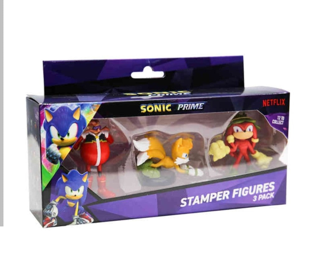 سونيك شخصيات بانداي سونيك 3 قطعه مقاس 7.5 سم شخصيات كرتونية Sonic