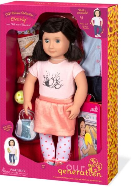 أور جينيريشن دمية ايفيرلي في البولينج دمية مع اكسسوارات Our Generation