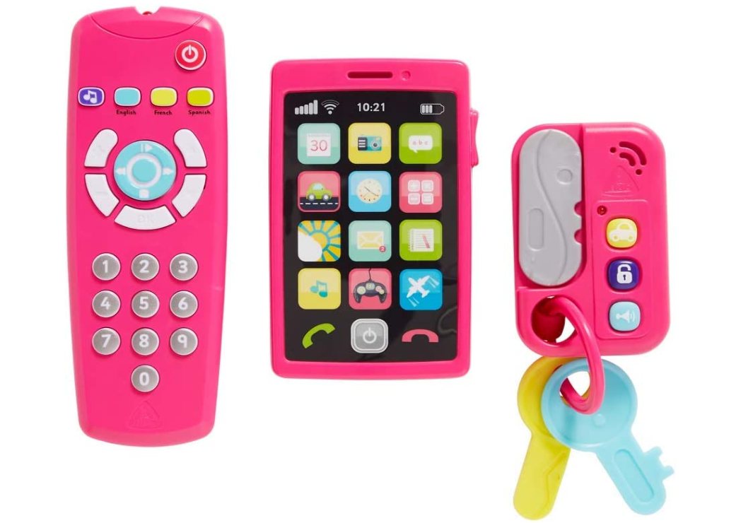 التعليم المبكر مجموعة أدوات الحائط باللون الوردي مواليد تفاعلي ELC