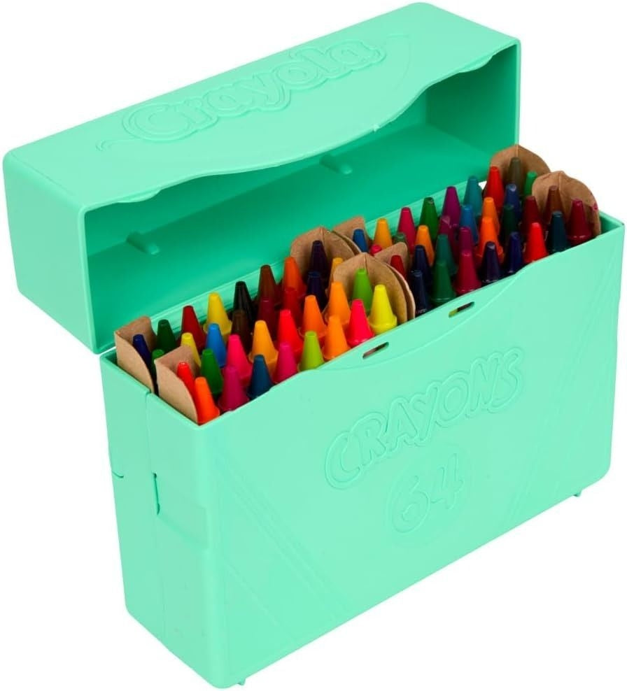 كرايولا علبة أقلام تلوين 64 لون متنوعة رسم و تلوين Crayola