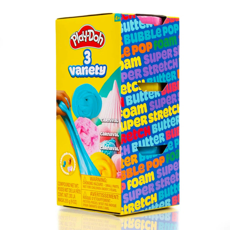 بلاي دوه معجون صلصال فائق التمدد 3 علب الصلصال والمعجون Play-Doh