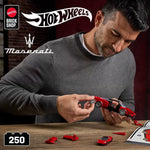 هوت ويلز مجموعة بناء وتركيب سيارة مازيراتي مكعبات التركيب HotWheels