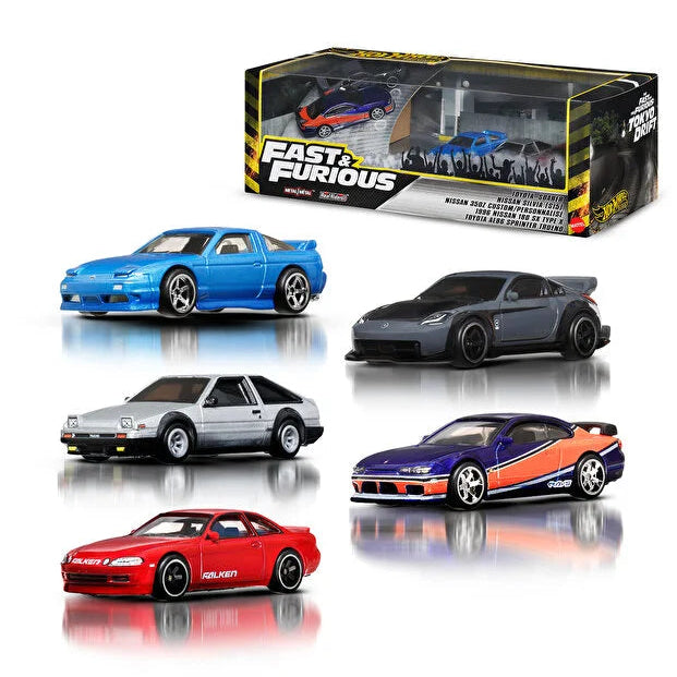 هوت ويلز فاست أند فوريوس طوكيو دريفت 5 قطع سيارات داي كاست HotWheels