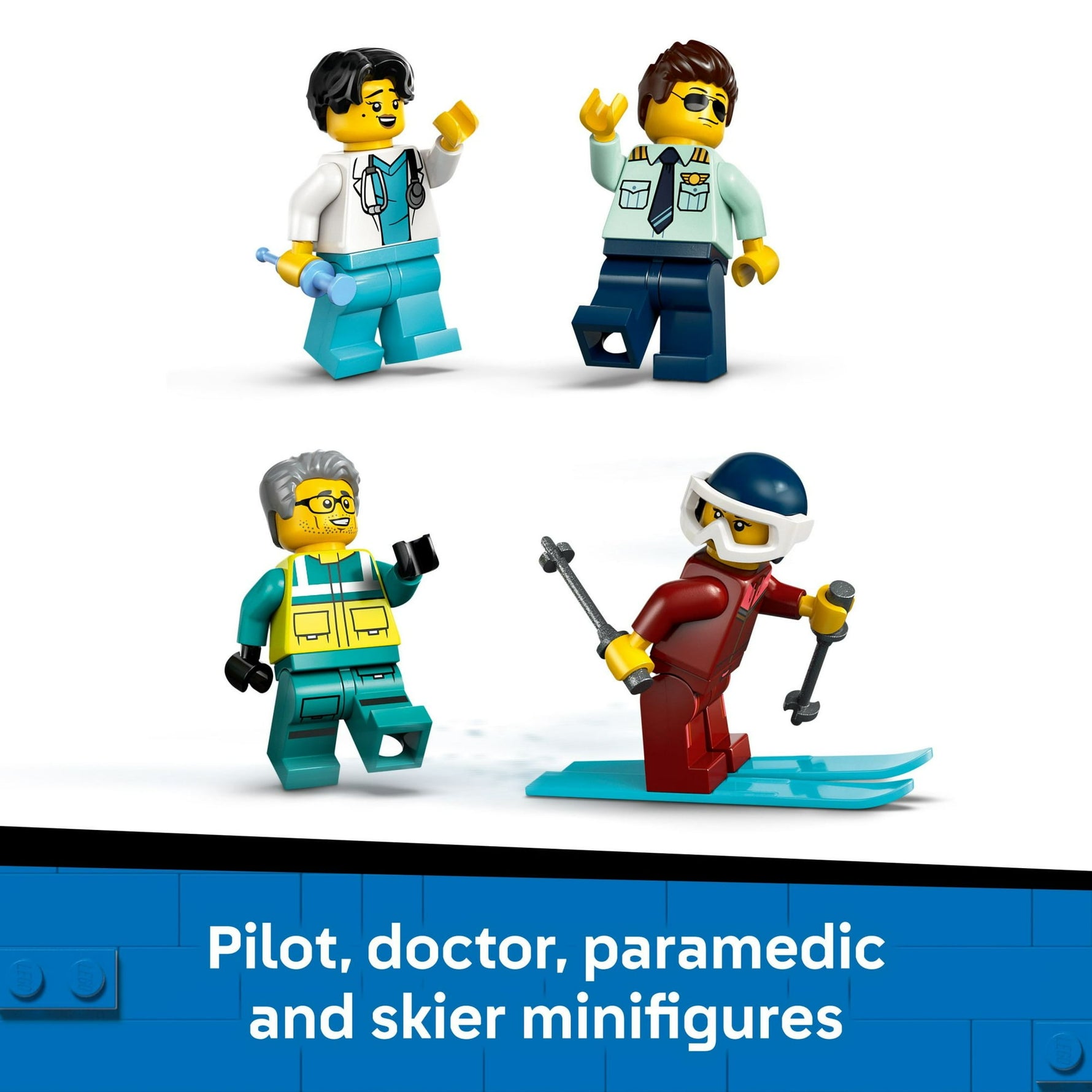 ليجو 60465 سيتي طائرة إسعاف الطوارئ مكعبات التركيب LEGO