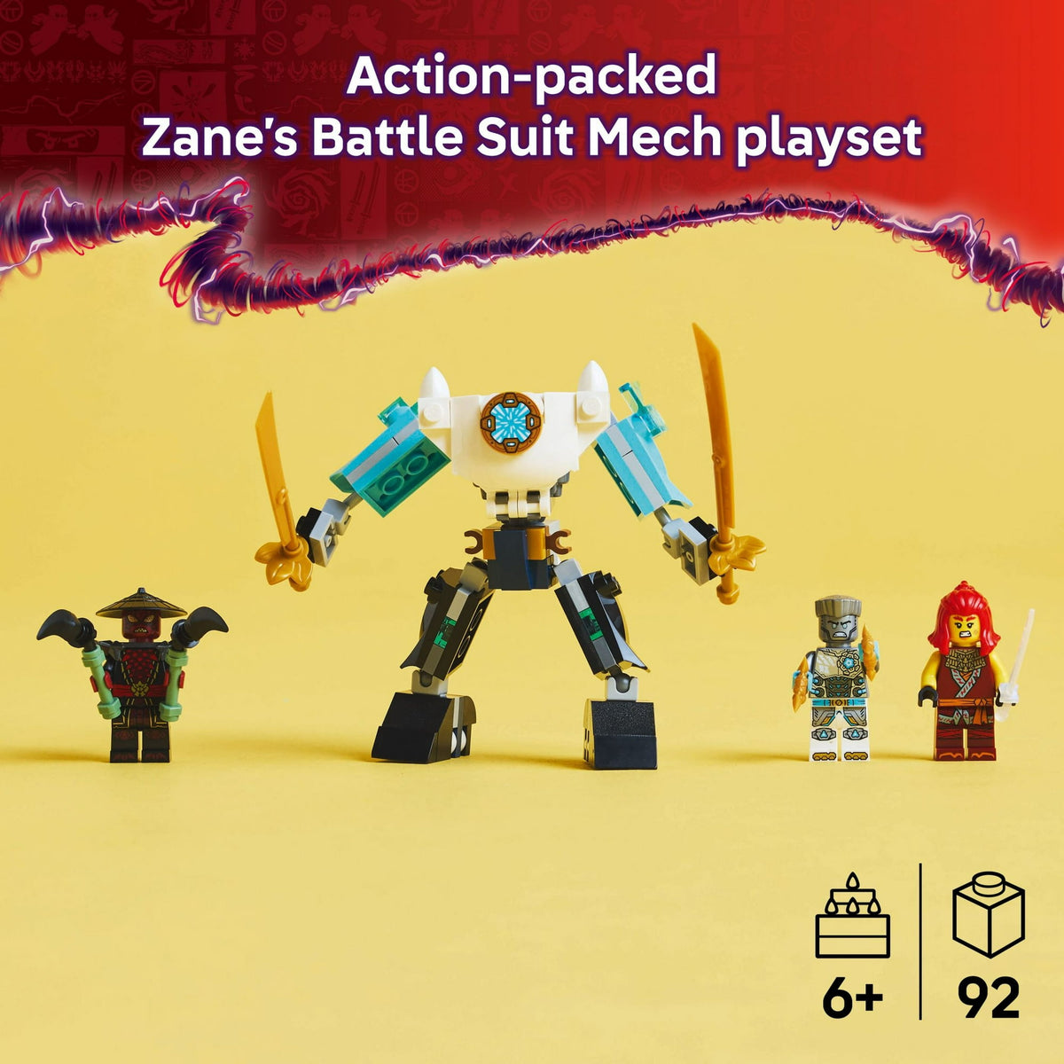ليجو 71827 نينجاغو بدلة قتال زانيس الميكانيكية مكعبات التركيب LEGO