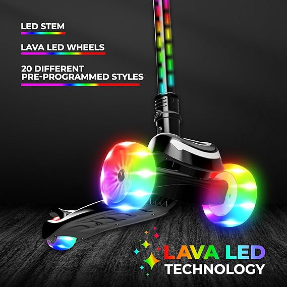 ال اي تي سكوتر نوفا 3 عجلات اسود سكوتر 3 عجلات LiT