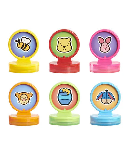 ديزني طوابع ويني ذا بوه 6 قطع متنوع رسم و تلوين Disney