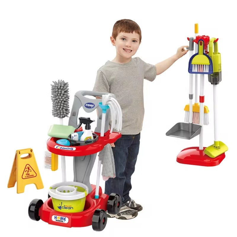 عربة ادوات النظافة 29 قطعة التسوق والوظائف LOCAL