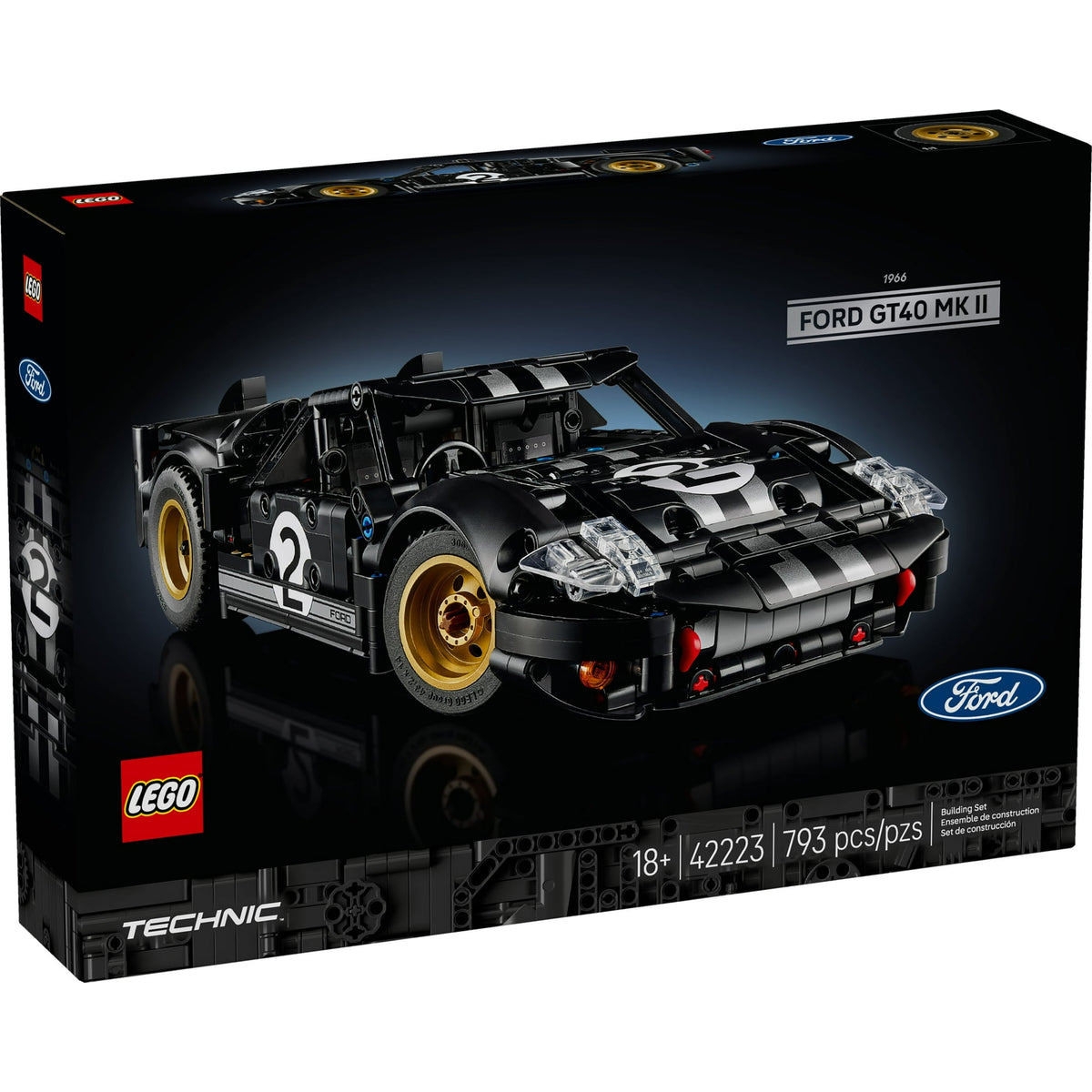 ليجو 42223 تكنيك سباق فورد جي تي مكعبات التركيب LEGO