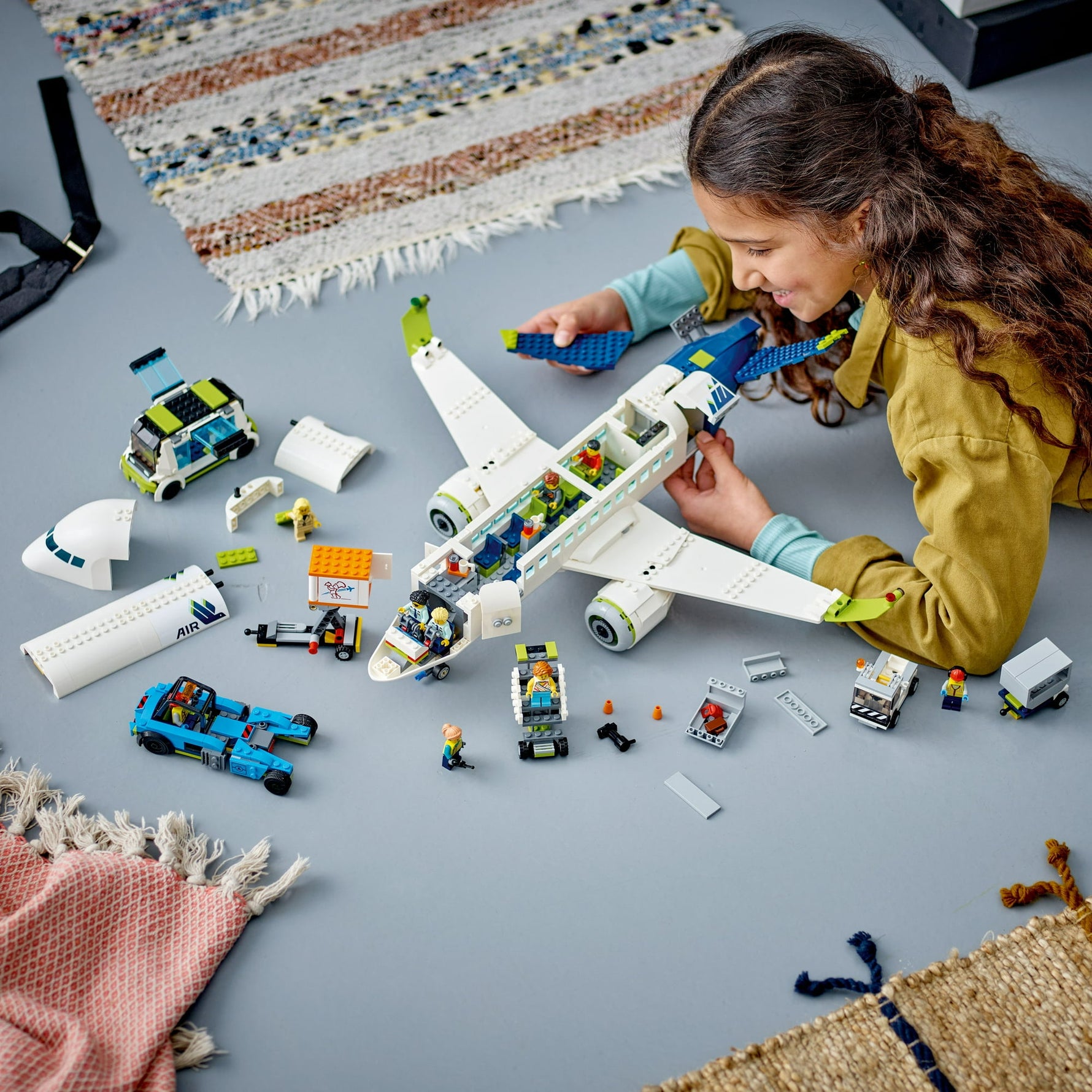 ليجو 60367 سيتي طائرة ركاب المدينة مكعبات التركيب LEGO