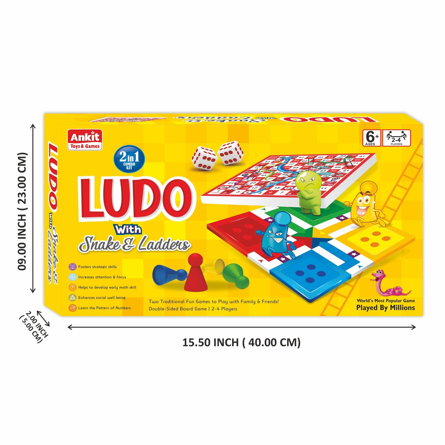 انكيت تويز لعبة لودو 38 سم العاب لوحية Ankit toys