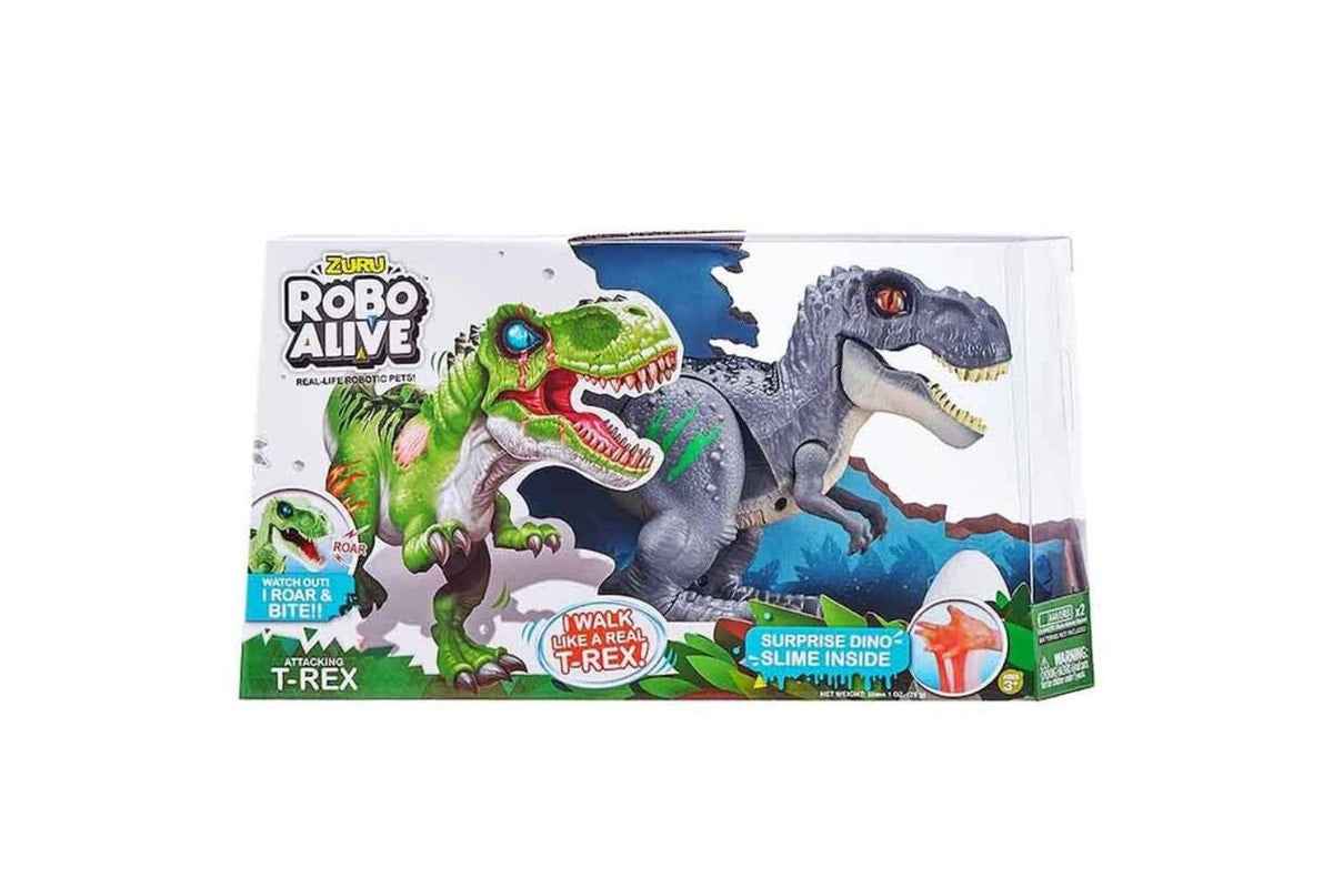 روبو ألايف ديناصور تي ريكس الوان متنوعه مجسمات الحيوانات Zuru