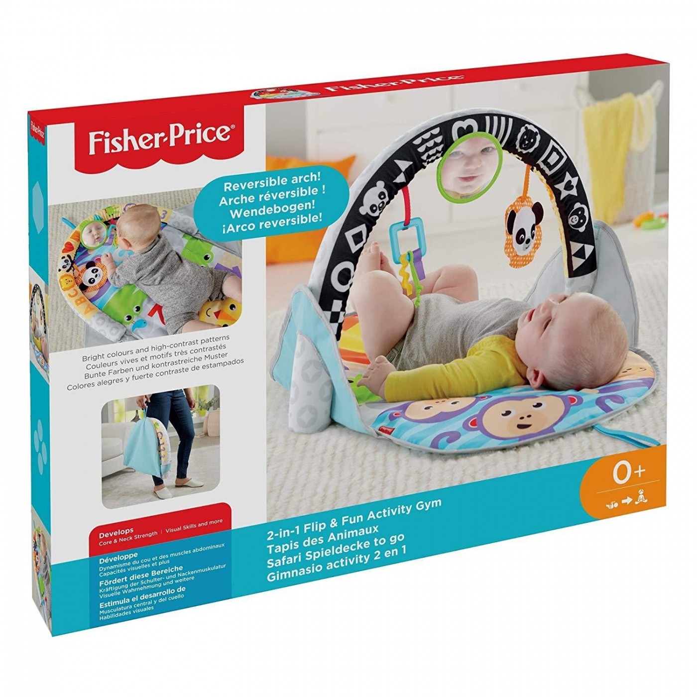 فيشر برايس بساط لعب للاطفال 2 في 1 بساط للمواليد Fisher-Price