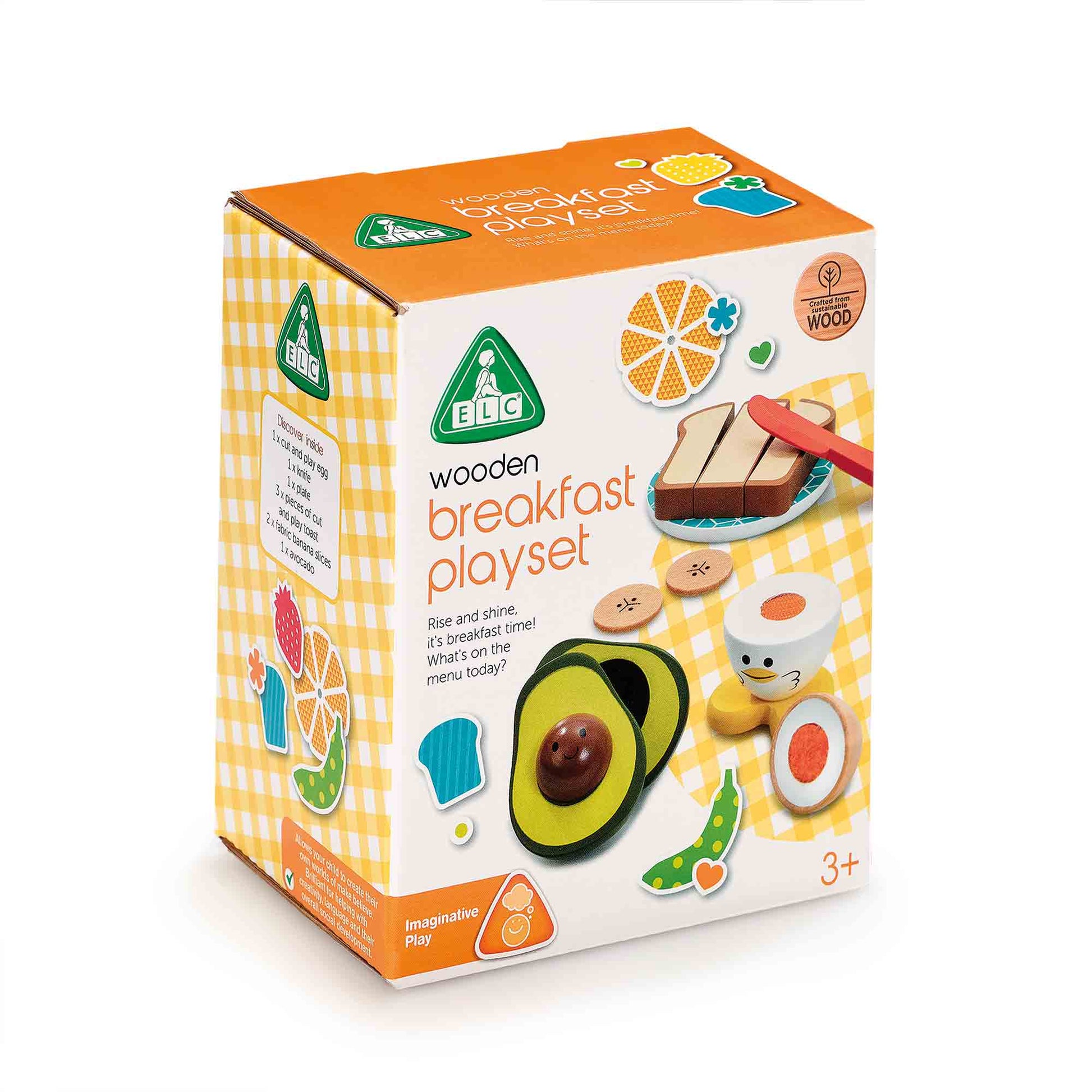 التعليم المبكر مجموعة إلافطار الخشبية ألعاب المطابخ ELC