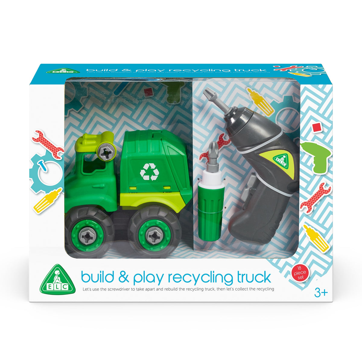 التعليم المبكر شاحنة إعادة التدوير بيلد اند بلاي مركبات الأطفال ELC