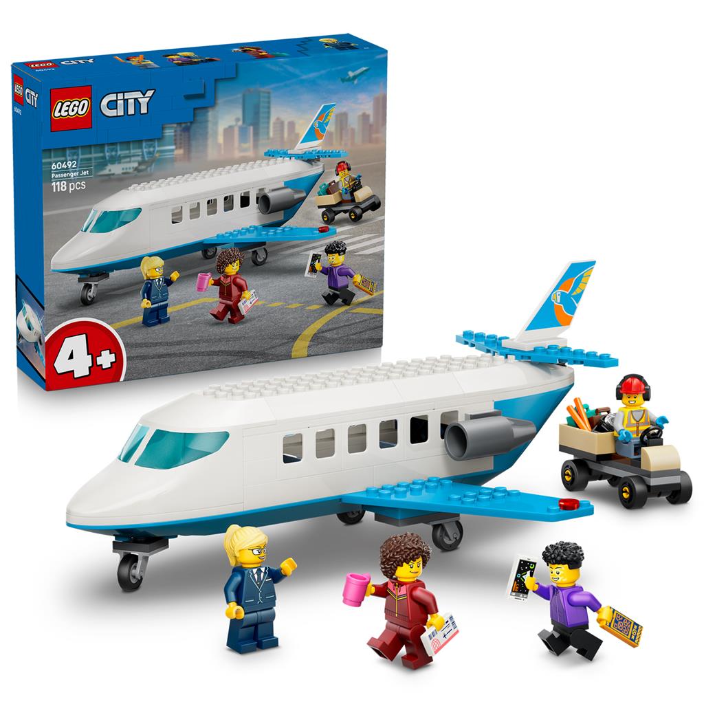 ليجو سيتي طائرة ركاب نفاثة 60492 مكعبات التركيب LEGO