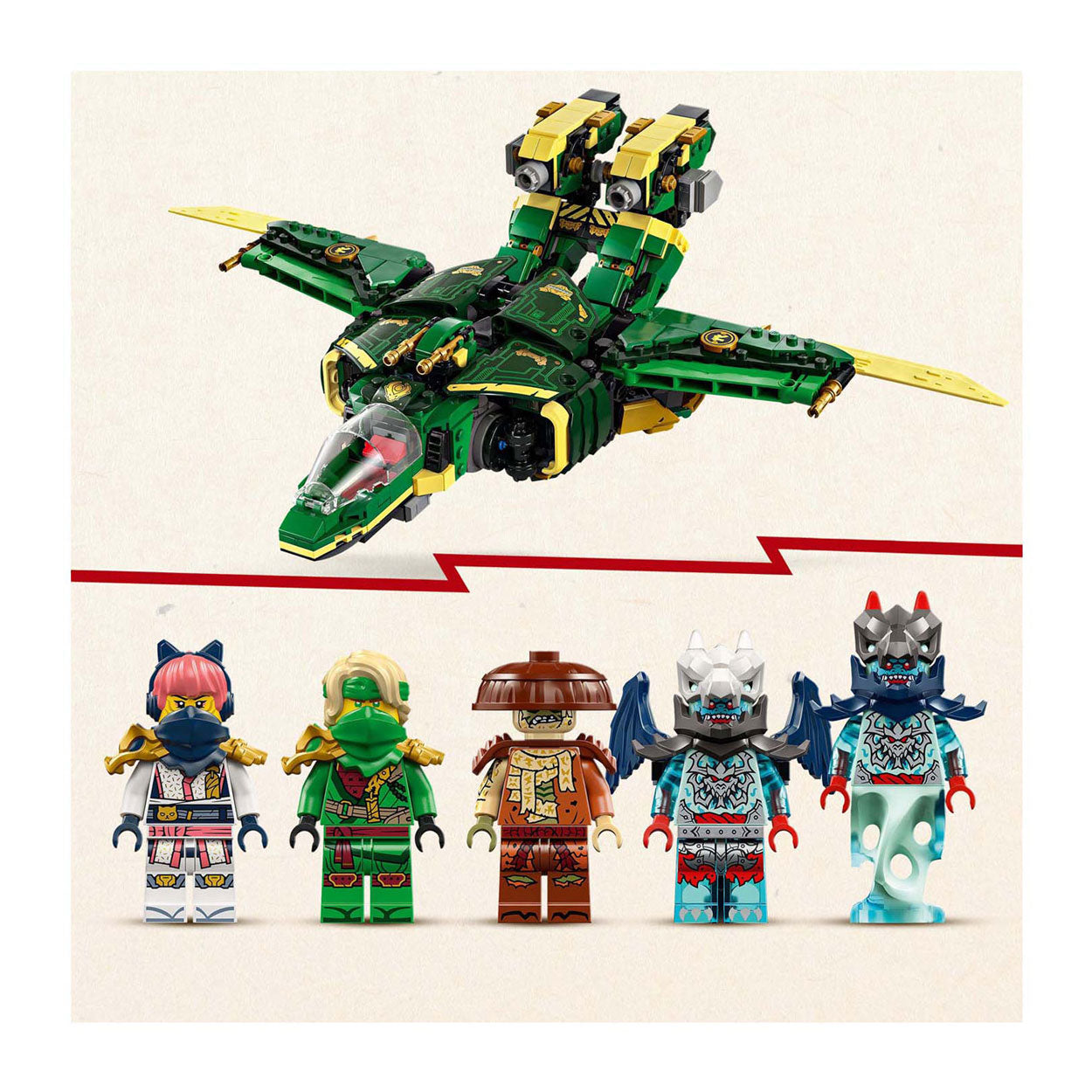 ليجو 71845 نينجاغو لويدز ميكانيكي الطائرات مكعبات التركيب LEGO