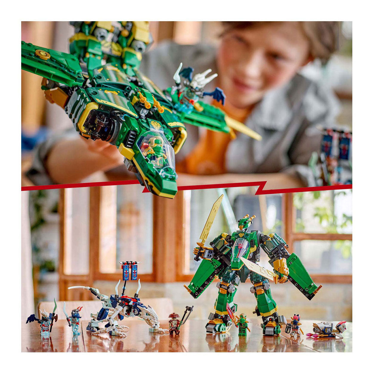 ليجو 71845 نينجاغو لويدز ميكانيكي الطائرات مكعبات التركيب LEGO