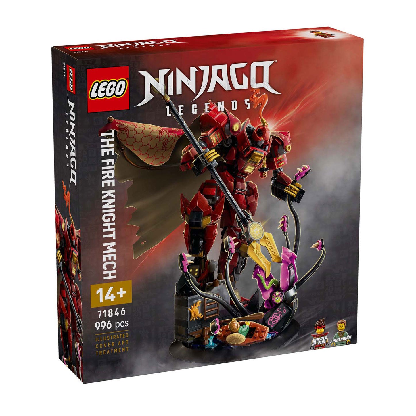 ليجو 71846 نينجاغو فارس النار الميكانيكي مكعبات التركيب LEGO
