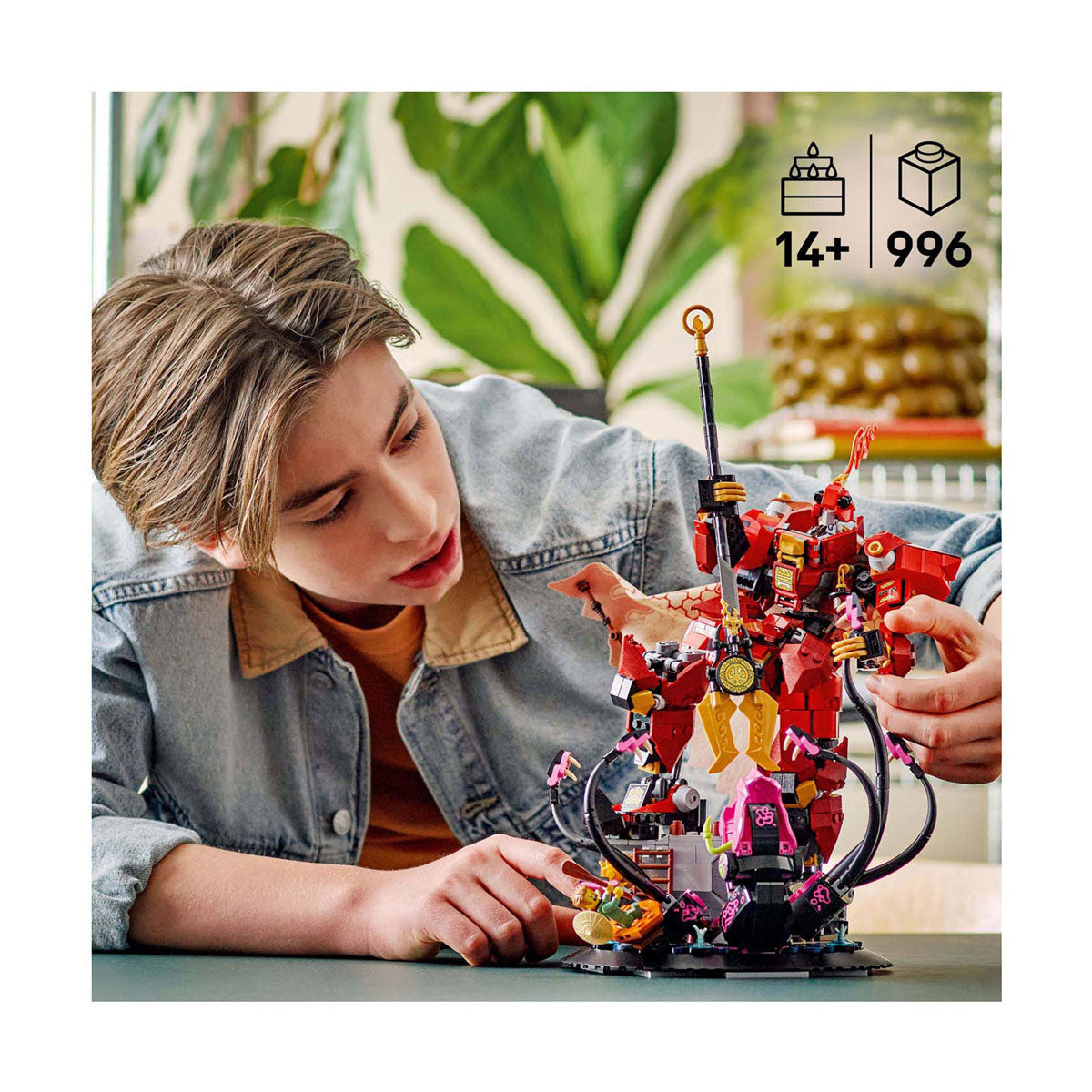 ليجو 71846 نينجاغو فارس النار الميكانيكي مكعبات التركيب LEGO