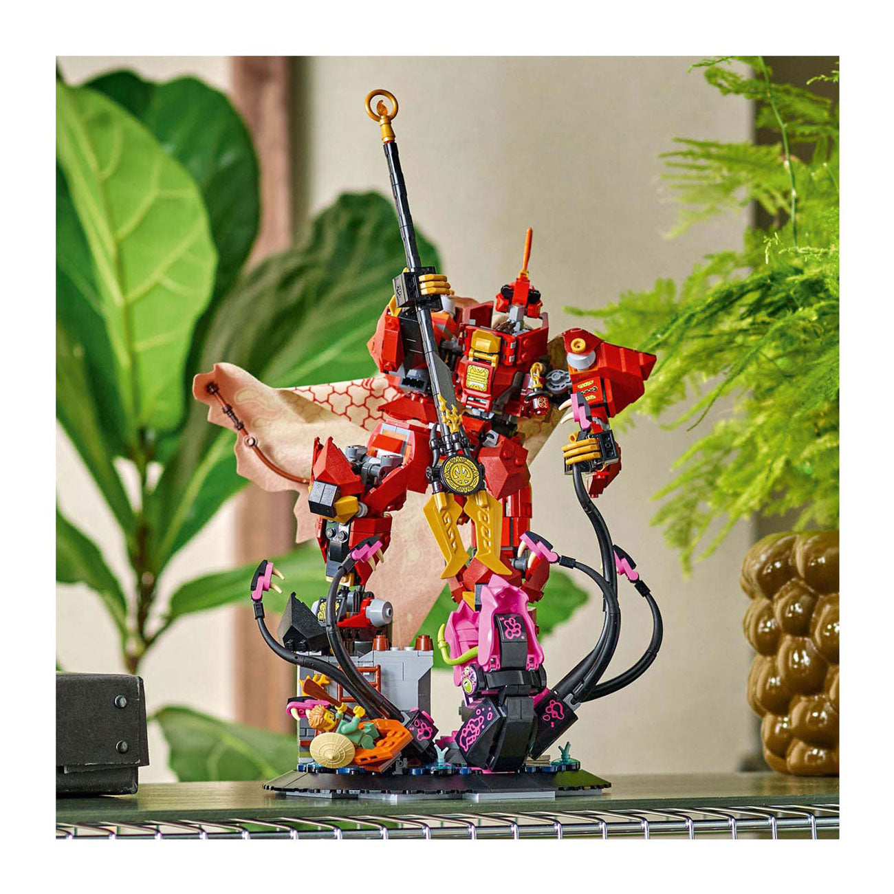 ليجو 71846 نينجاغو فارس النار الميكانيكي مكعبات التركيب LEGO