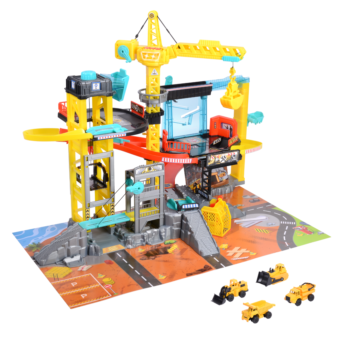 ديكي تويز مجموعة ألعاب البناء مركبات مع مسار Dickie Toys