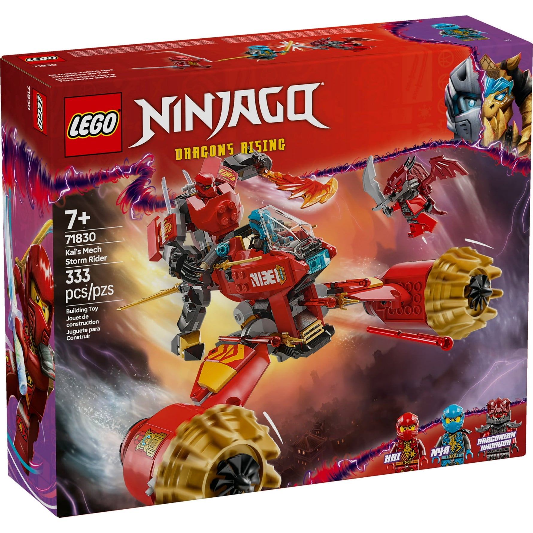 ليجو 71830 نينجاغو كايس ميك ستورم رايدر مكعبات التركيب LEGO