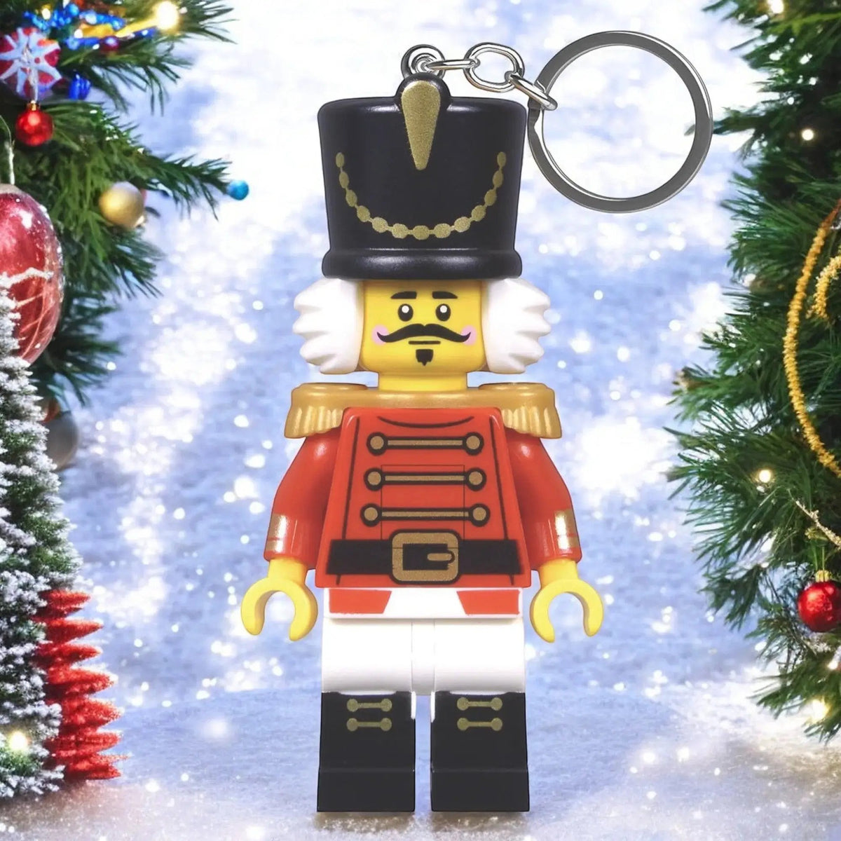 ليجو اي كيو سلسلة مفاتيح كسارة البندق مكعبات التركيب LEGO