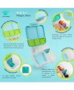 تايني ويل صندوق غداء ماجيك بوكس أزرق أدوات مدرسية Tiny Wheel