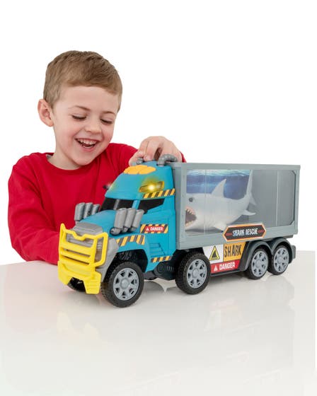 تيمستيرز شاحنة إنقاذ القرش الأبيض متنوع المركبات المتنوعه Teamsterz