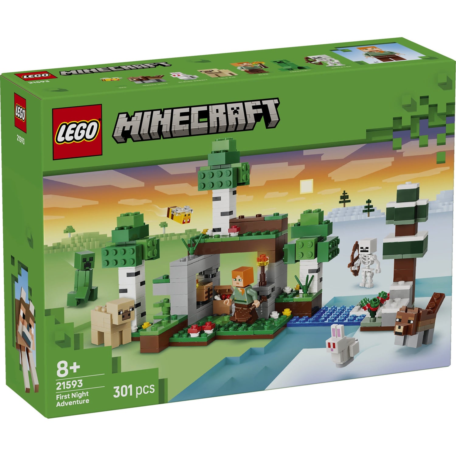 ليجو ماينكرافت مغامرة الليلة الأولى 21593 مكعبات التركيب LEGO