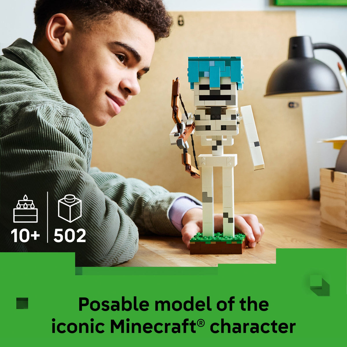 ليجو ماينكرافت سكيلتون الهيكل العظمي 21594 مكعبات التركيب LEGO