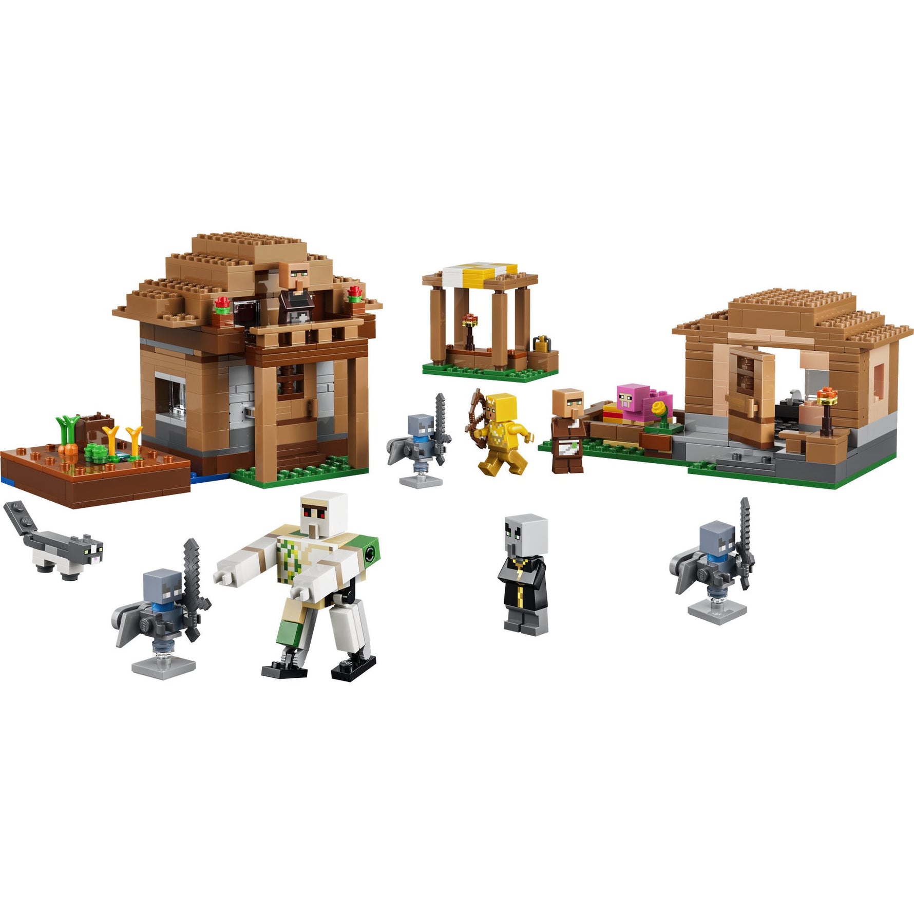 ليجو ماينكرافت هجوم قرية إيفوكر 21596 مكعبات التركيب LEGO