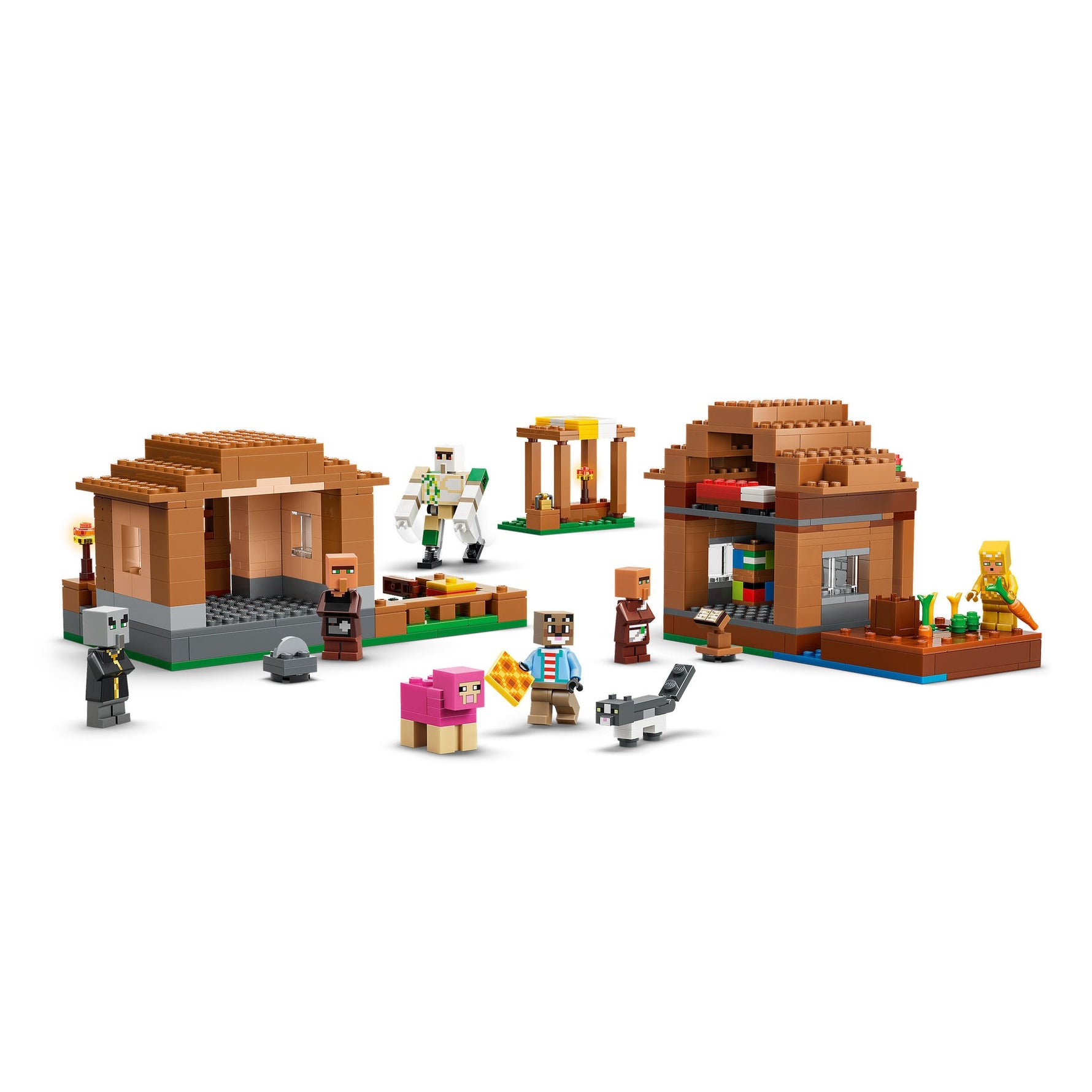 ليجو ماينكرافت هجوم قرية إيفوكر 21596 مكعبات التركيب LEGO